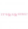 Buchstaben-Girlande "Sweet Baby Shower" 170 cm - rosa