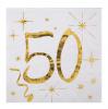 Cocktail-Servietten 50. Geburtstag "Golden Times" 20er Pack - Hauptansicht