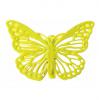 Deko-Klammern aus Metall "Schmetterling" 4er Pack-gelb