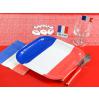 Eckige Pappteller "Vive la France" 10er Pack-Beispiel