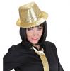 Einfarbiger Pailletten-Hut -gold - Beispiel Frau
