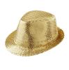 Einfarbiger Pailletten-Hut -gold - Hauptansicht