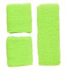 Einfarbiges Neon Schweißband-Set 3-tlg.-grün - Hauptansicht