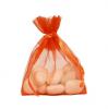 Einfarbiges Organza-Säckchen 10er Pack-orange