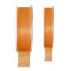 Einfarbiges Organza Deko-Band-orange-15 mm