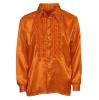 Elegantes Rüschenhemd-orange-M/L - Detailansicht