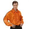 Elegantes Rüschenhemd-orange-XL - Hauptansicht