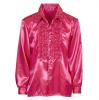 Elegantes Rüschenhemd-pink-XXL - Detailansicht