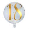 Folien-Ballon 18. Geburtstag "Golden Times" 45 cm - Hauptansicht