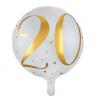 Folien-Ballon 20. Geburtstag "Golden Times" 45 cm - Hauptansicht