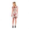 Fotorealistisches Mini-Kleid "Zombie-Braut" hinten