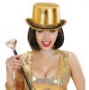 Glänzender Hut mit Pailletten "Showstar"-gold - Beispiel Frau
