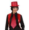 Glitzer-Krawatte 40 cm-rot