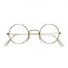 Goldene Brille mit kreisrunden Gläsern - Hauptansicht