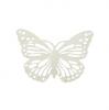 Kleine metallische Schmetterlinge 6er Pack - Elfenbein