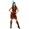 Kostüm Mutige Indianerin 3-tlg. - Vorderansicht