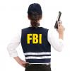 Kostüm-Set für Kinder "FBI" 2-tlg. Rückansicht