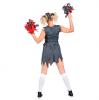 Kostüm Zombie-Cheerleaderin 4-tlg. - Rückansicht 