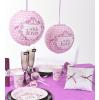 Lampions "With love" 2er Pack-pink - Deko-Beispiel