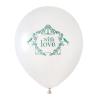 Luftballons "With love" 8er Pack-mint-grün