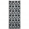 Metallischer Stern-Türvorhang "Glamour" 91 cm x 2,44 m silber