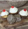Muffin- und Cupcake Förmchen Leopard 50er Pack - Beispielbild