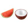 Namensschildhalter "Melone und Kokosnuss" 2er Pack - Hauptansicht