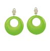 Neonfarbige Clip-Ohrringe-grün - Hauptansicht