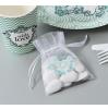 Organza-Säckchen "With love" 10er Pack-grün - Deko-Beispiel