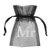 Organza-Säckchen "Mr & Mrs" 10er Pack-Mr
