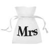 Organza-Säckchen "Mr & Mrs" 10er Pack-Mrs 