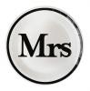 Pappteller "Mr & Mrs" 10er Pack-Mrs