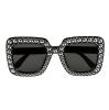 Partybrillen Bling Bling schwarz Einzelansicht