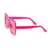 Partybrillen Bling Bling pink Seitenansicht