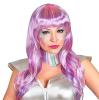 Perücke Space-Girl mit Kragen 2-tlg.
