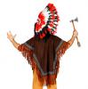 Poncho Indianer - Rückansicht