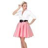 Rock "50ies" mit Petticoat 50 cm-rosa