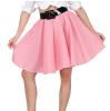 Rock "50ies" mit Petticoat 50 cm-rosa