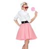Rock "50ies" mit Petticoat 50 cm-rosa - Rückansicht