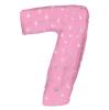 Rosa Folien-Ballon "Geburtstags-Sternenglanz" 96,5 cm