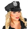 Schwarze Polizei-Mütze - Beispiel Frau