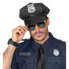 Schwarze Polizei-Mütze - Beispiel Mann