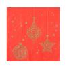 Servietten "Funkelnde Schneekristalle" 20er Pack-rot