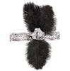 Stirnband mit Federn und Pailletten "Charleston Lady"-silber-schwarz - Hauptansicht