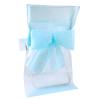 Stuhlhusse mit Schleife Deko-Vlies 10er Pack-hellblau