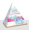 Tischdeko Geburtstags-Pyramide 13,5 cm 5er Pack