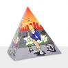Tischdeko Pyramide "Hip Hop & Graffiti" 13,5 cm 5er Pack - Fläche 2