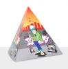 Tischdeko Pyramide "Hip Hop & Graffiti" 13,5 cm 5er Pack - Fläche 3