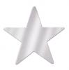Tischdeko "Leuchtende Sterne" 9,5 cm 12er Pack - Silber