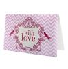 Tischkarten "With love" 6er Pack-rosa